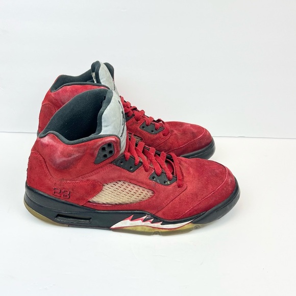 Nike Air Jordan 5 Retro 'Raging Bull' 2021  DD0587-600 Shoes LEGIT Men’s Sz 10.5 - Picture 1 of 8